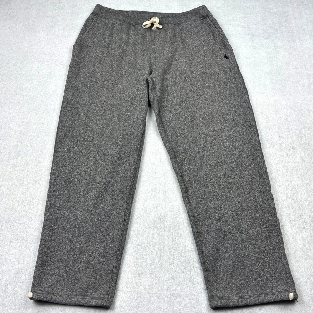 Polo Ralph Lauren Sweatpants Mens Large Tall LT Heather Gray Fleece Cinch Bottom